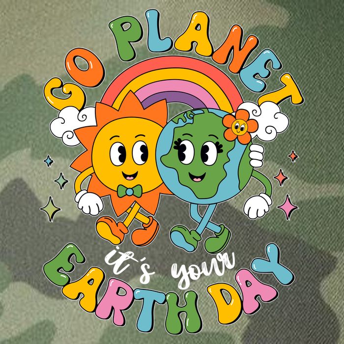 Retro Cartoon Go Planet Its Your Earth Day Legacy Tie Dye Trucker Hat