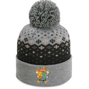 Retro Cartoon Go Planet Its Your Earth Day The Baniff Cuffed Pom Beanie