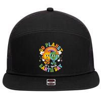 Retro Cartoon Go Planet Its Your Earth Day 7 Panel Mesh Trucker Snapback Hat