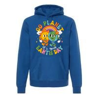 Retro Cartoon Go Planet Its Your Earth Day Premium Hoodie