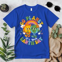 Retro Cartoon Go Planet Its Your Earth Day Premium T-Shirt