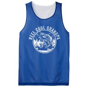 Reel Cool Grandpa Funny Fathers Day Gift Mesh Reversible Basketball Jersey Tank