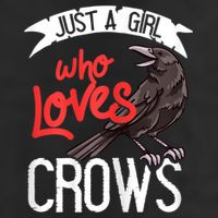 Raven Crow Gift Birding Bird Watching Just A Girl Who Loves Crows Adult Drive Performance Visor