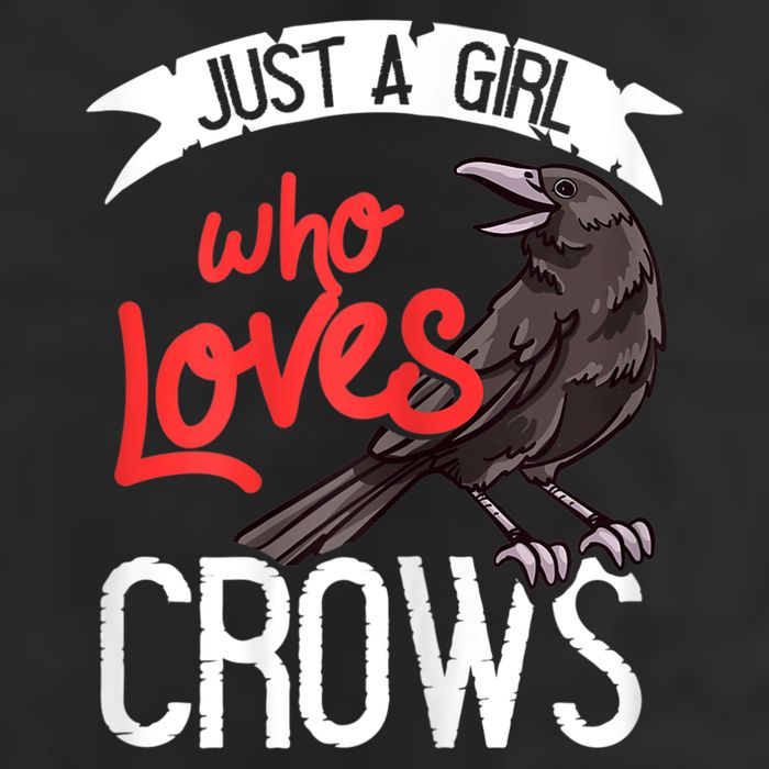 Raven Crow Gift Birding Bird Watching Just A Girl Who Loves Crows Adult Drive Performance Visor