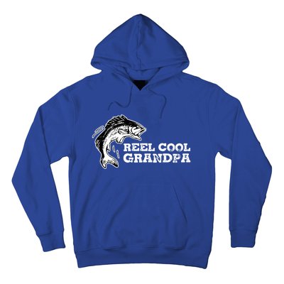 Reel Cool Grandpa Funny Fishing Quotes Gift For Grandfather Gift Hoodie