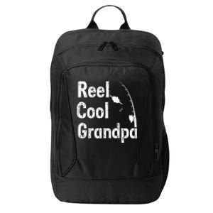 Reel Cool Grandpa Sarcastic Joke Funny Novelty Design Great Gift City Backpack