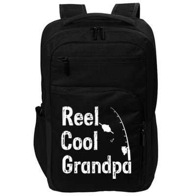 Reel Cool Grandpa Sarcastic Joke Funny Novelty Design Great Gift Impact Tech Backpack