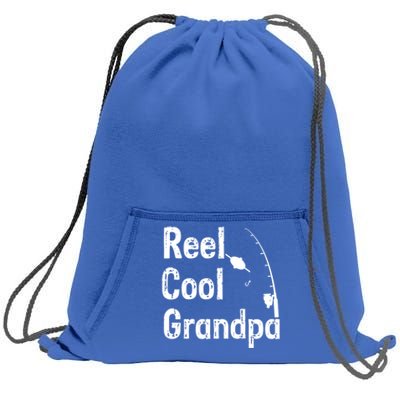 Reel Cool Grandpa Sarcastic Joke Funny Novelty Design Great Gift Sweatshirt Cinch Pack Bag