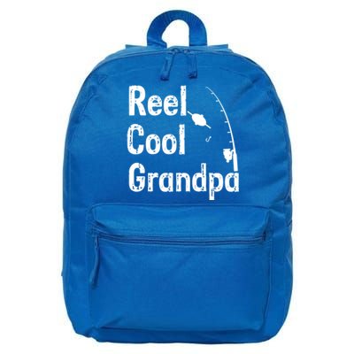 Reel Cool Grandpa Sarcastic Joke Funny Novelty Design Great Gift 16 in Basic Backpack