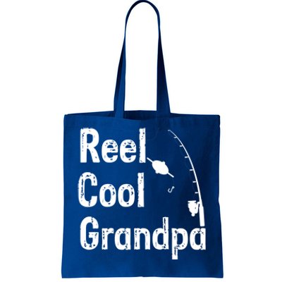 Reel Cool Grandpa Sarcastic Joke Funny Novelty Design Great Gift Tote Bag