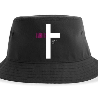 Roman Catholic Gift Since AD 33 Sustainable Bucket Hat