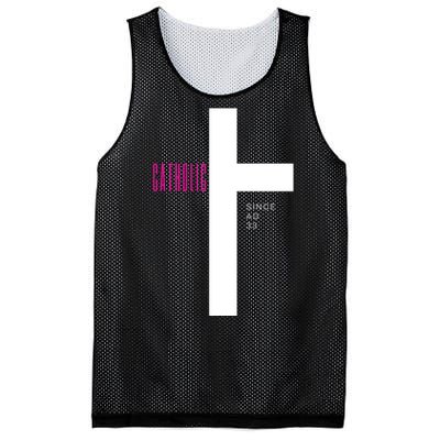 Roman Catholic Gift Since AD 33 Mesh Reversible Basketball Jersey Tank