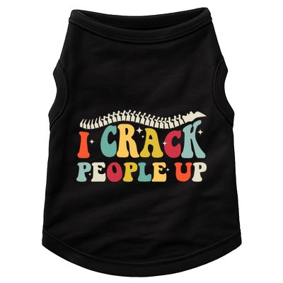 Retro Chiropractic Groovy Spinal Cord Chiropractor Funny Doggie Tank