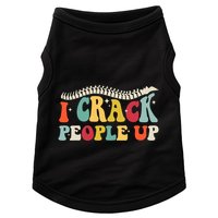Retro Chiropractic Groovy Spinal Cord Chiropractor Funny Doggie Tank