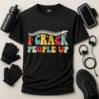 Retro Chiropractic Groovy Spinal Cord Chiropractor Funny Performance Shirt