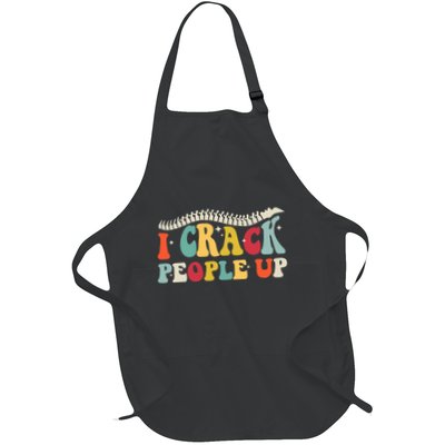 Retro Chiropractic Groovy Spinal Cord Chiropractor Funny Apron