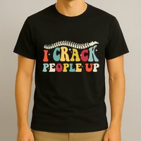 Retro Chiropractic Groovy Spinal Cord Chiropractor Funny T-Shirt