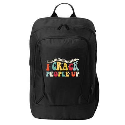 Retro Chiropractic Groovy Spinal Cord Chiropractor Funny City Backpack