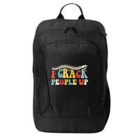 Retro Chiropractic Groovy Spinal Cord Chiropractor Funny City Backpack