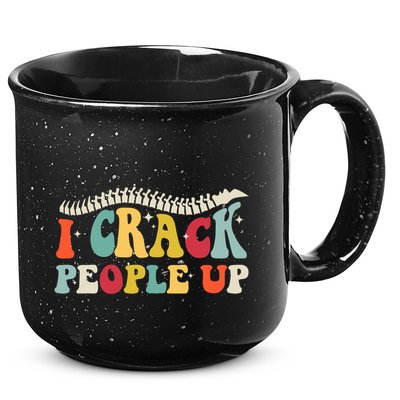 Retro Chiropractic Groovy Spinal Cord Chiropractor Funny 15oz Campfire Ceramic Mug