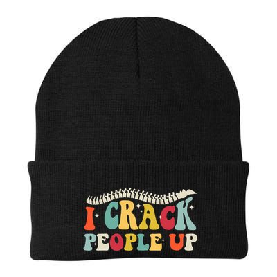 Retro Chiropractic Groovy Spinal Cord Chiropractor Funny Beanie