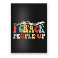 Retro Chiropractic Groovy Spinal Cord Chiropractor Funny Poster