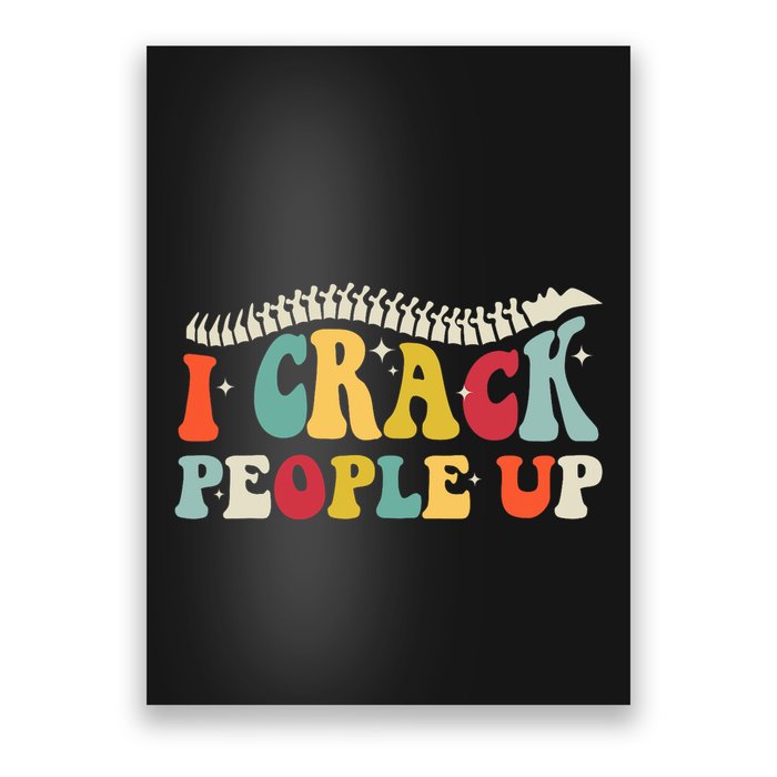 Retro Chiropractic Groovy Spinal Cord Chiropractor Funny Poster