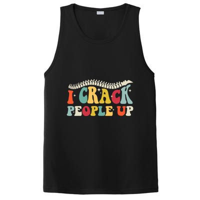 Retro Chiropractic Groovy Spinal Cord Chiropractor Funny PosiCharge Competitor Tank