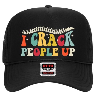 Retro Chiropractic Groovy Spinal Cord Chiropractor Funny Trucker Hat