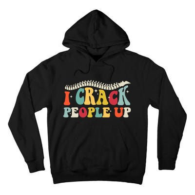 Retro Chiropractic Groovy Spinal Cord Chiropractor Funny Tall Hoodie
