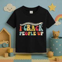 Retro Chiropractic Groovy Spinal Cord Chiropractor Funny Toddler T-Shirt