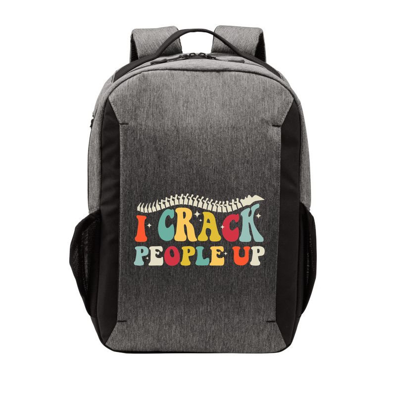 Retro Chiropractic Groovy Spinal Cord Chiropractor Funny Vector Backpack