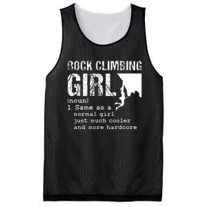 Rock Climbing Girl Definition Mountain Climber Bouldering Mesh Reversible Basketball Jersey Tank