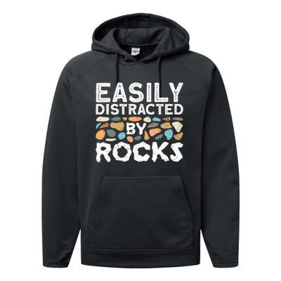 Rock Collector Geologist Rock Hound Geology Performance Fleece Hoodie