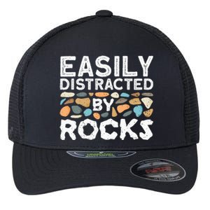 Rock Collector Geologist Rock Hound Geology Flexfit Unipanel Trucker Cap