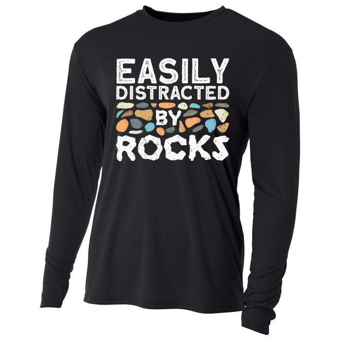 Rock Collector Geologist Rock Hound Geology Cooling Performance Long Sleeve Crew