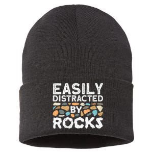 Rock Collector Geologist Rock Hound Geology Sustainable Knit Beanie