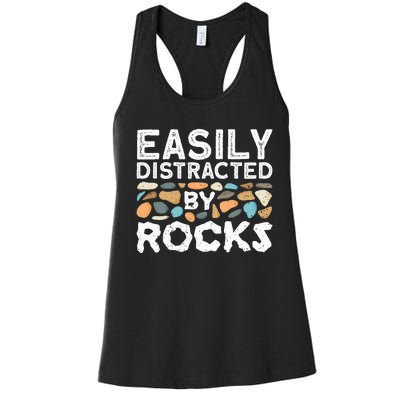 Rock Collector Geologist Rock Hound Geology Women's Racerback Tank