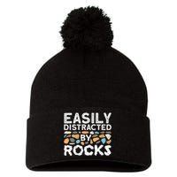 Rock Collector Geologist Rock Hound Geology Pom Pom 12in Knit Beanie