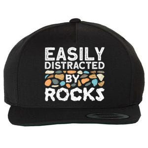 Rock Collector Geologist Rock Hound Geology Wool Snapback Cap