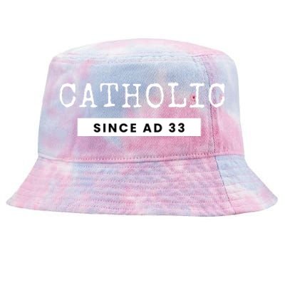 Roman Catholic Gift Since AD 33 Tie-Dyed Bucket Hat