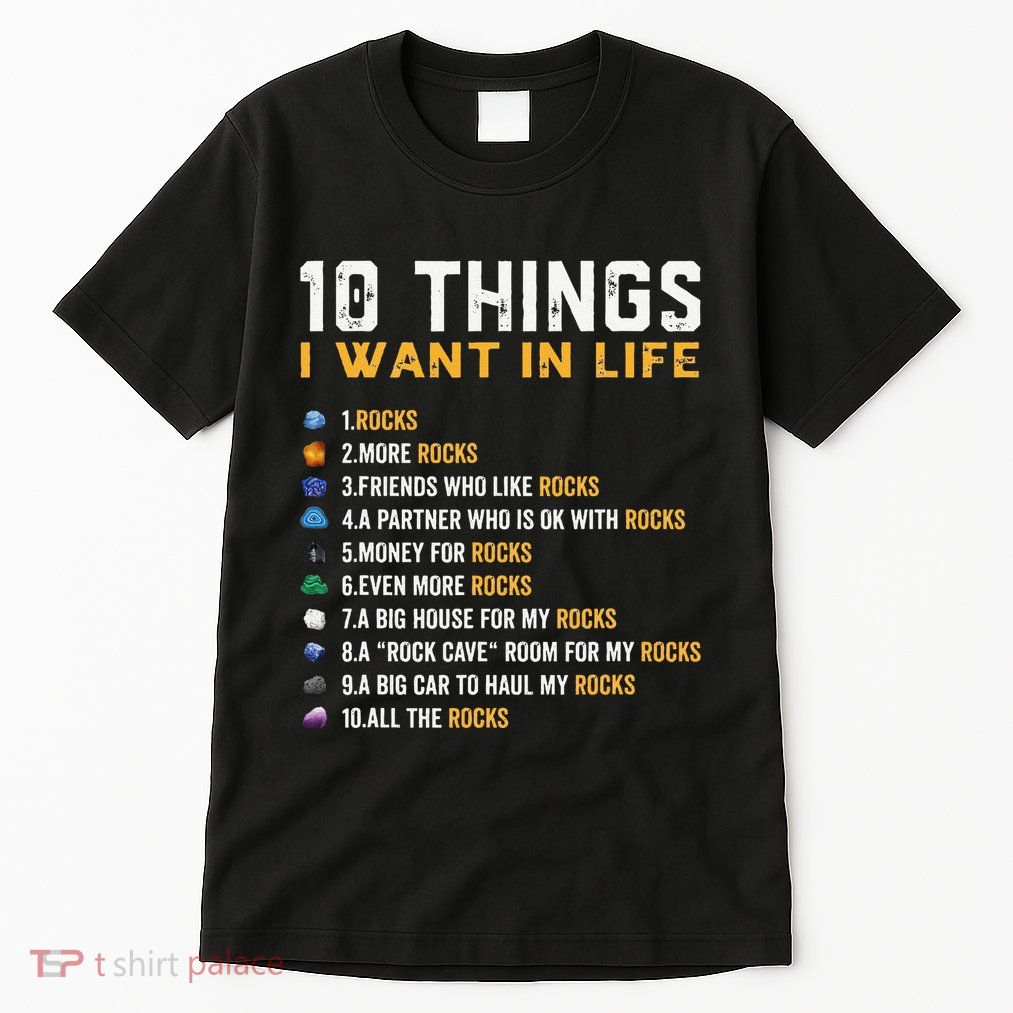 Rock Collector Geologist Joke For Geode Hunter Rockhounding Tall T-Shirt