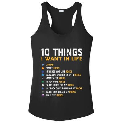 Rock Collector Geologist Joke For Geode Hunter Rockhounding Ladies PosiCharge Competitor Racerback Tank