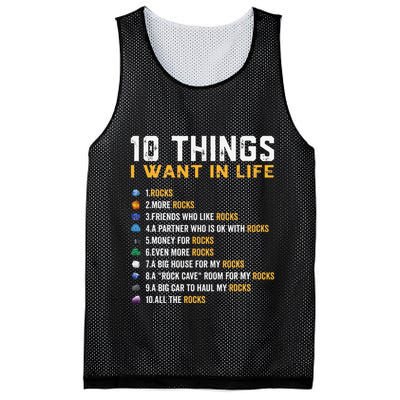 Rock Collector Geologist Joke For Geode Hunter Rockhounding Mesh Reversible Basketball Jersey Tank