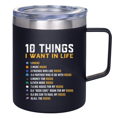 Rock Collector Geologist Joke For Geode Hunter Rockhounding 12oz Stainless Steel Coffee Mug