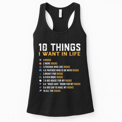 Rock Collector Geologist Joke For Geode Hunter Rockhounding Womens Tank Top