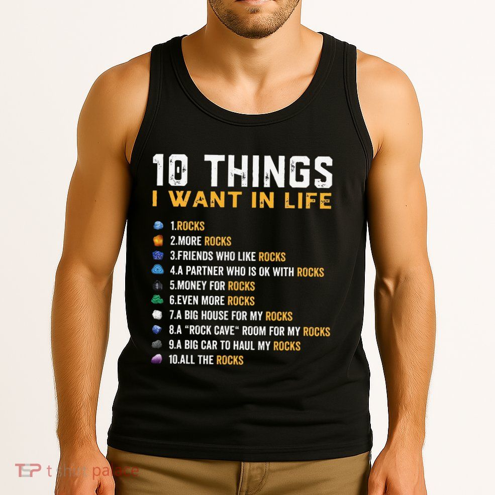 Rock Collector Geologist Joke For Geode Hunter Rockhounding Tank Top