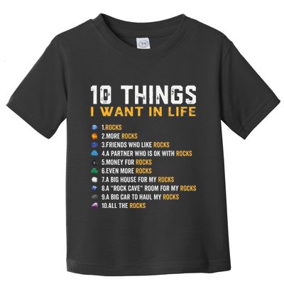 Rock Collector Geologist Joke For Geode Hunter Rockhounding Toddler T-Shirt