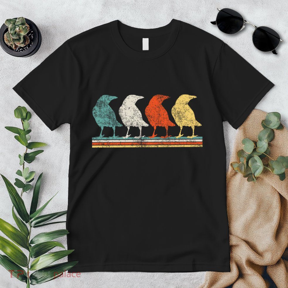 Retro Crow Gifts Premium T-Shirt