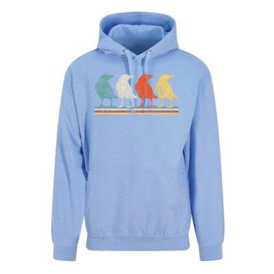 Retro Crow Gifts Unisex Surf Hoodie